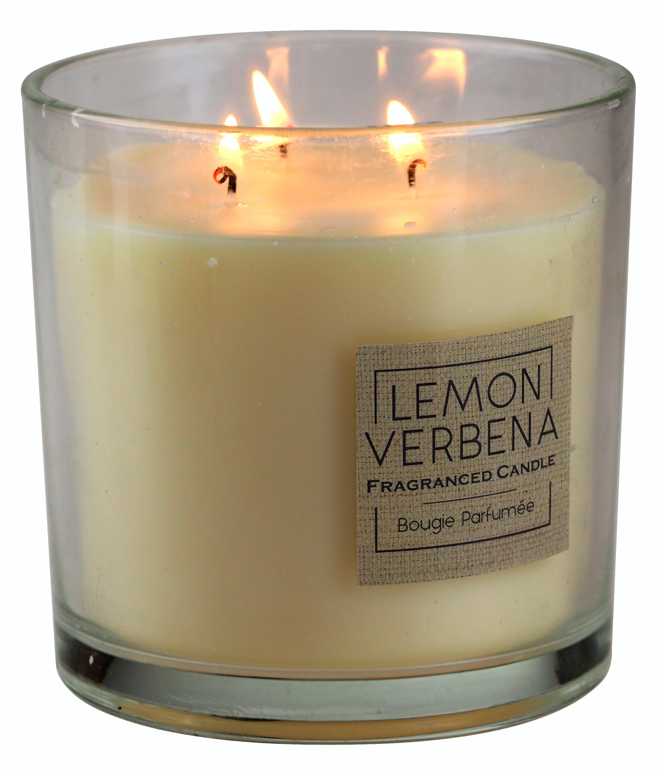 Sil Interiors Triple Wick Scented Candle - Lemon Fragrance Large