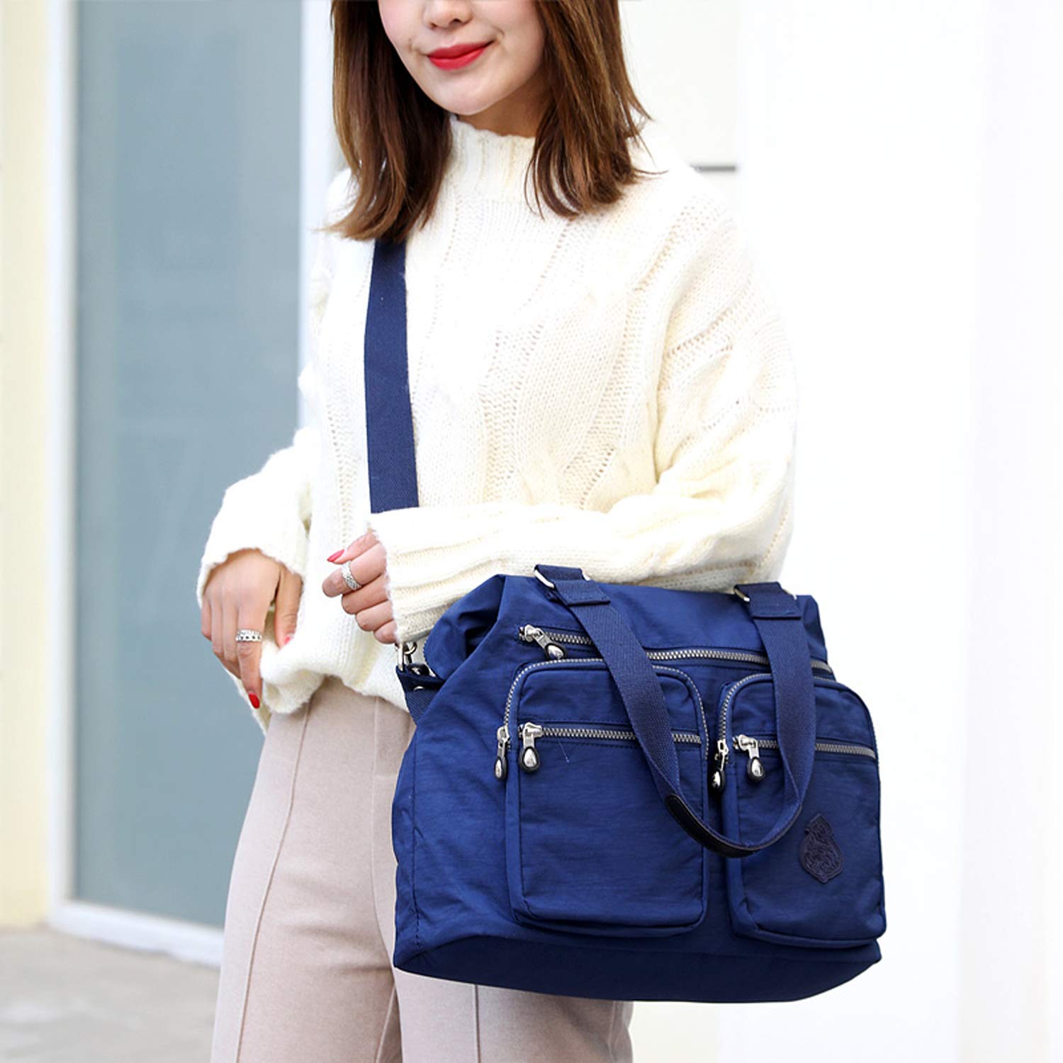 Bolso de mano de diseño para mujer, bolso de mensajero, bolso de hombro para niña, bolso de viaje, bolsa de playa, nylon