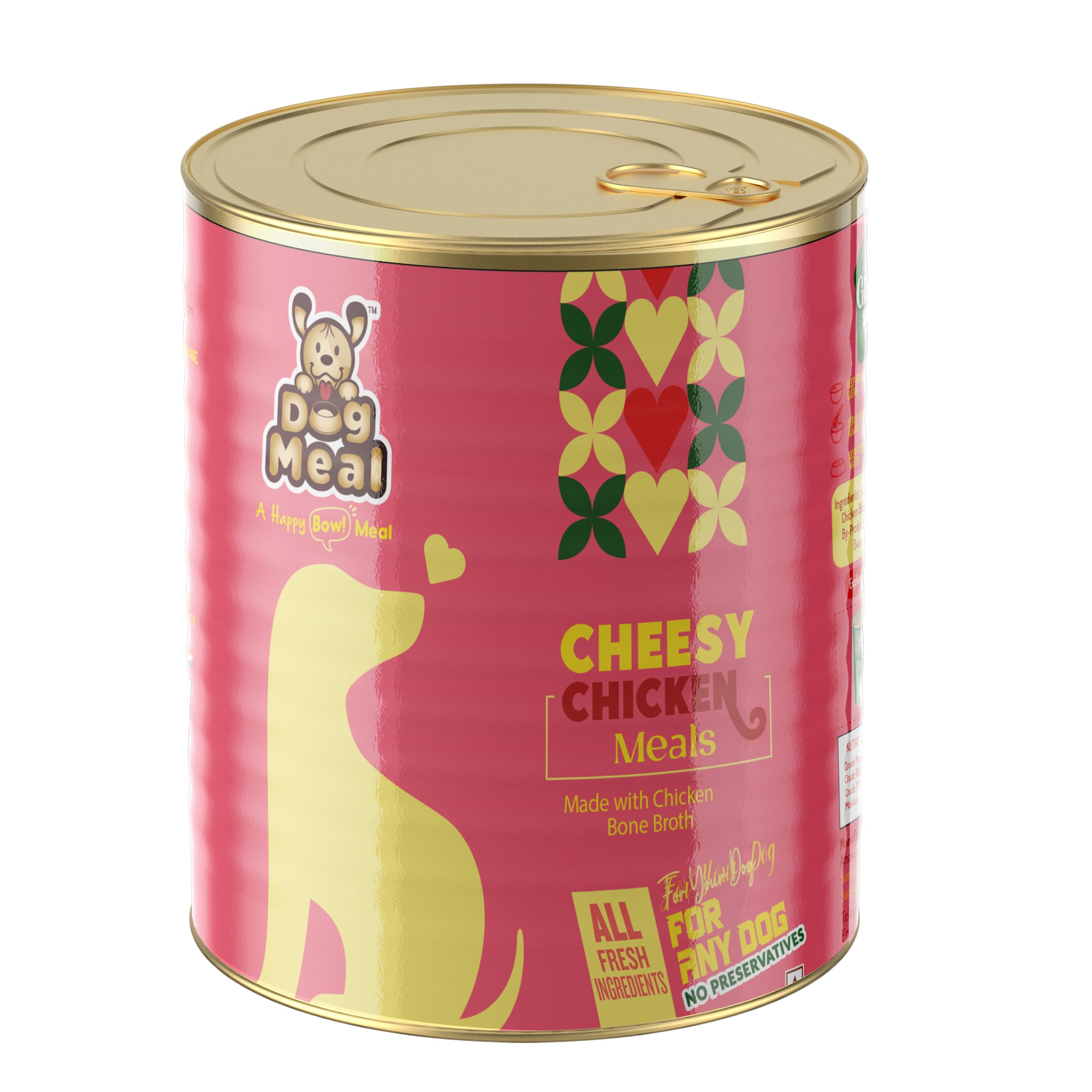 Dog Meal | Cheesy Chicken Meals | 200gm Each (Pack of 4 cans) | Bone Broth for Dogs | Ready to Eat | Wet Dog Food | All Dogs | Adult Dog Food | Real Chicken and Cheese | Preservative Free (B0CZHRH4G7) Amazon Price History, Amazon Price Tracker