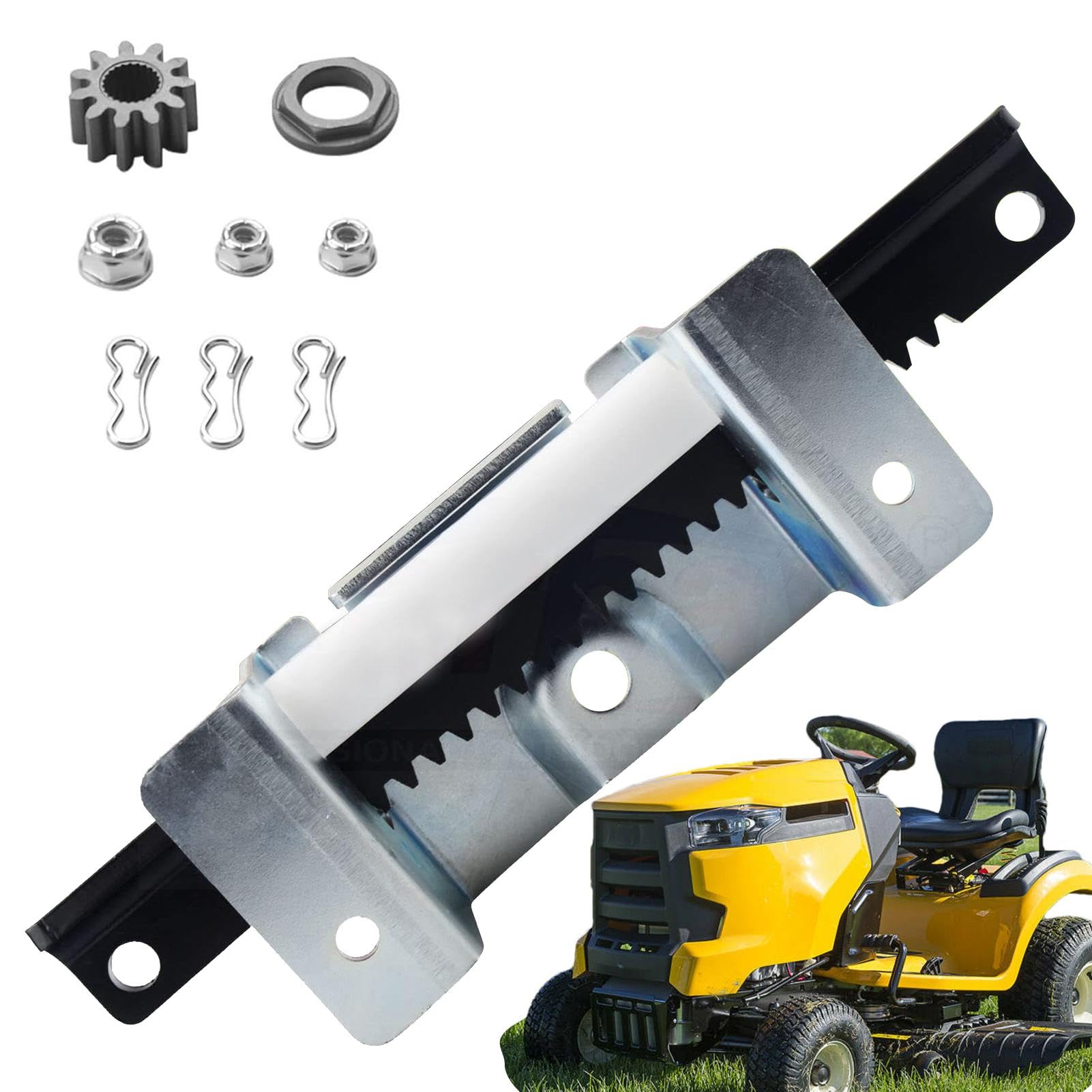 Kit di riparazione per tosaerba, cremagliera dello sterzo per trattorino,Piastra ingranaggio cremagliera sterzo - Robusto kit sterzo, kit di servizio sterzo Cremagliera per trattori e