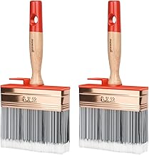 2 x Wide Paint Brush, Basting Brush, Wood Paint Brushes 120 mm x 30 mm, Wide Paint Brush for Wall, Furniture, Ceiling, Patio, Fence, Exterior Paint, Shed