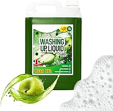 5 Litre Mega XXL Powerful Washing Up Liquid Apple Scented Dish Detergent (1)
