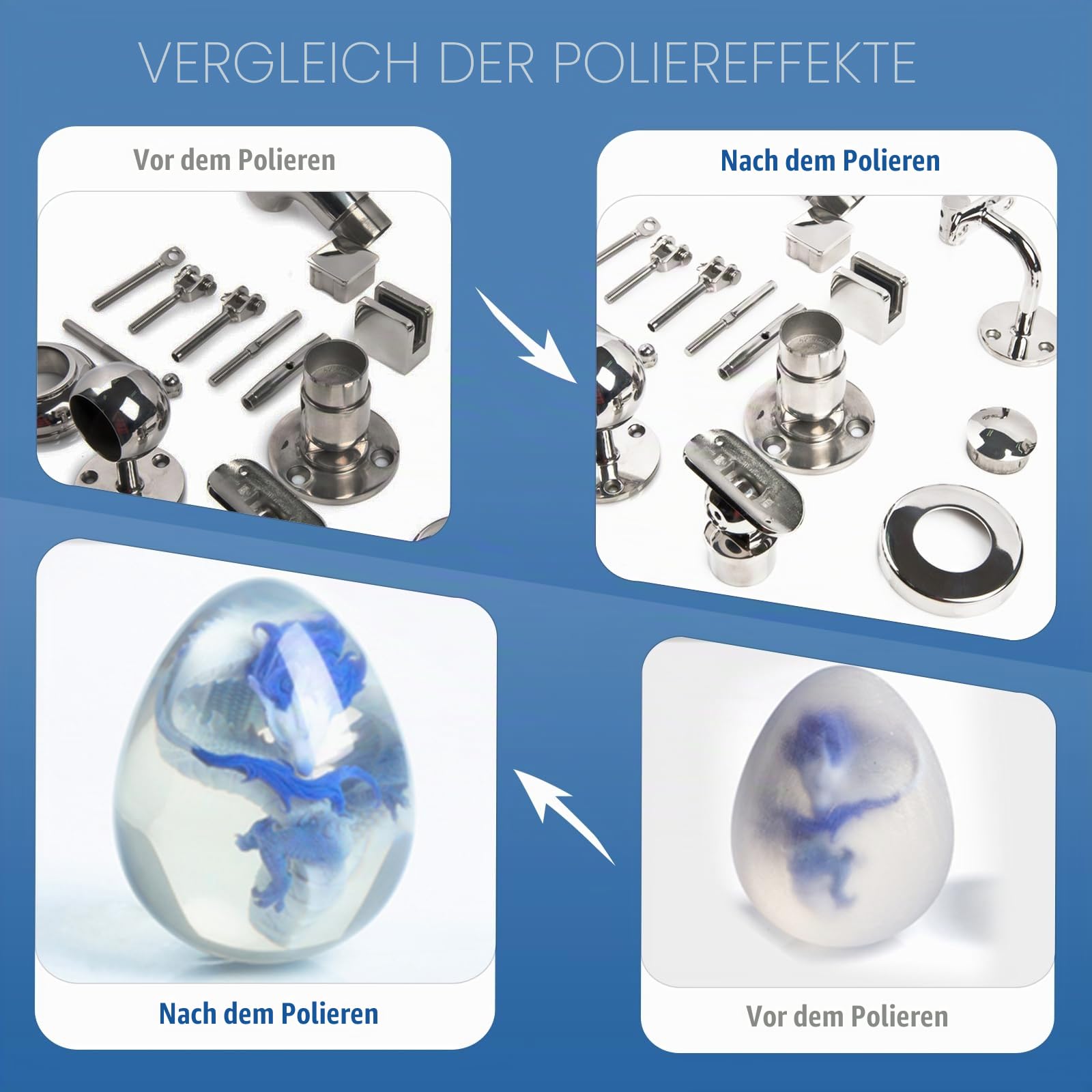 BAOSHISHAN Polierstifte Edelstahl-Endstifte für Magnetbecher Polierer Finisher 0,5 mm × 5 mm 300 g (0.5 × 5 mm, 300g)