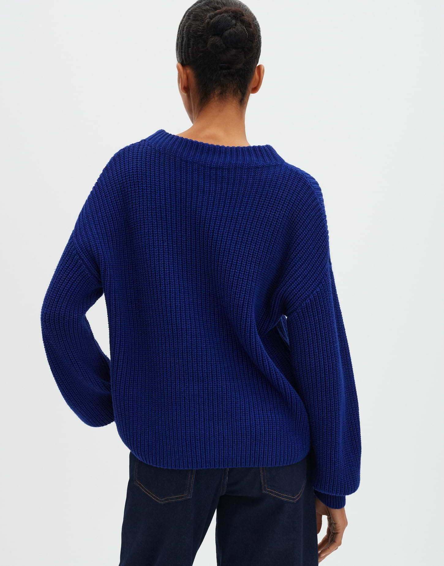 someday Damen Pullover | Tellina Texture Regular Strickpullover im Baumwollmix