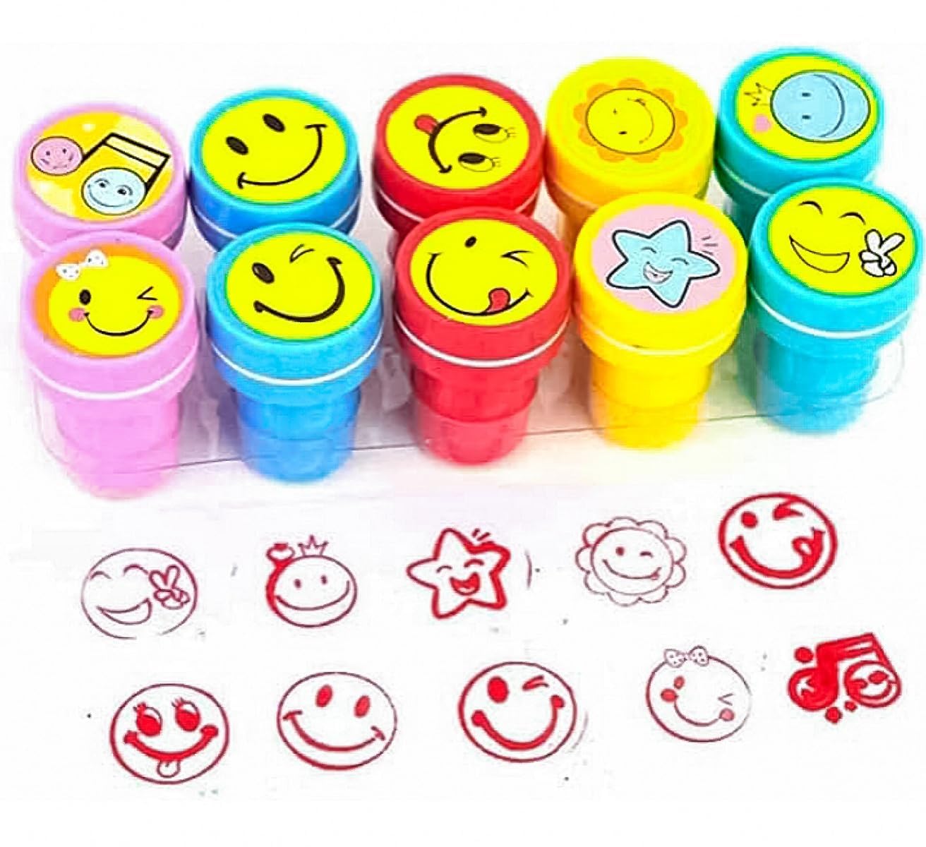 Stamps for Kids Emoji and Motivation Pack of 20 Arts and Crafts for Children| Birthday Return Gifts for Kids Party| for Boys & Girls (B0CQYK3LVX) Amazon Price History, Amazon Price Tracker