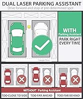 Vista 2 de Fosmon, Sistema de Guía de Asistencia de Estacionamiento de Garaje de Ángulo Más Amplio con Láser Dual, Sensor de Estacionamiento Ajustable de 360