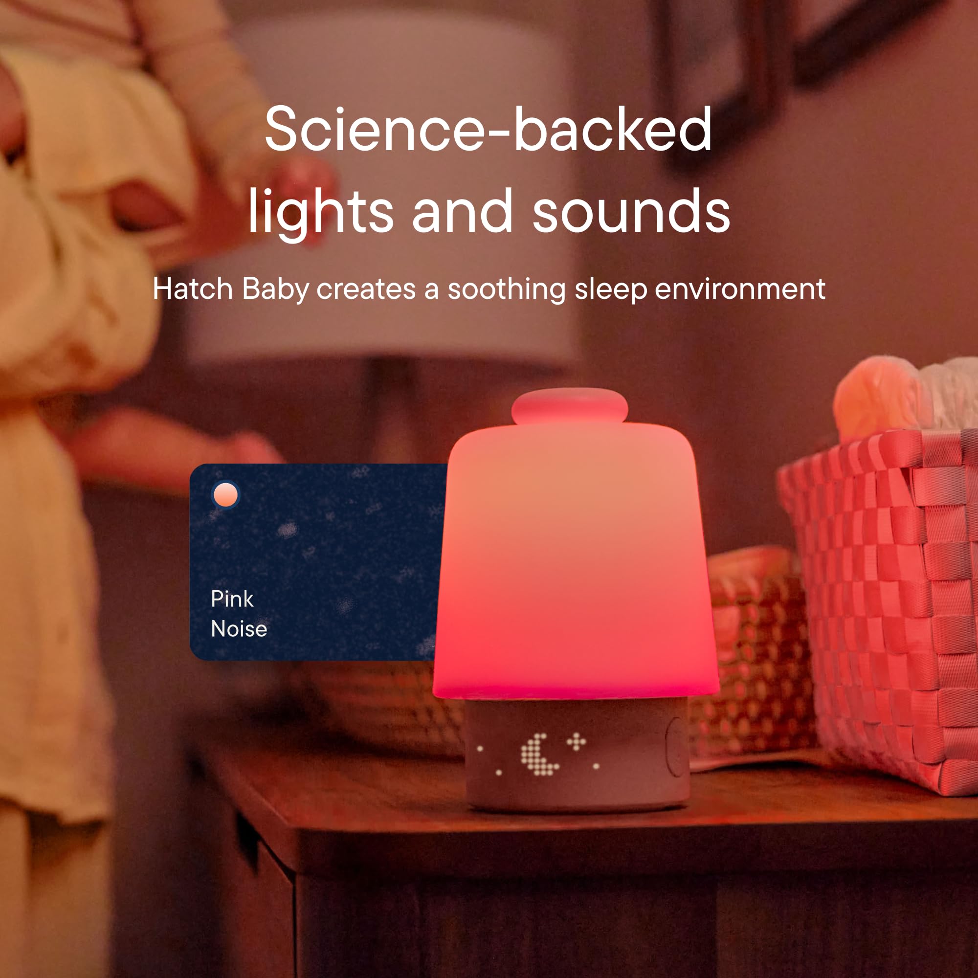 Hatch Baby Pacchetto sonno: macchine audio da casa e da viaggio | Supporto per il sonno esperto | essenziale per il registro | Include Hatch Baby e Portable Hatch Go (stucco)