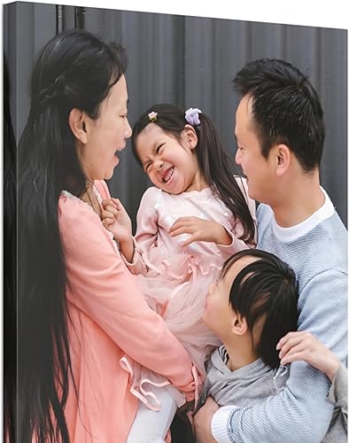 Miniatura 20 de Impresiones en lienzo personalizadas con tus fotos, lienzo enmarcado personalizable, imagen personalizada para dormitorio, sala de estar, oficina y