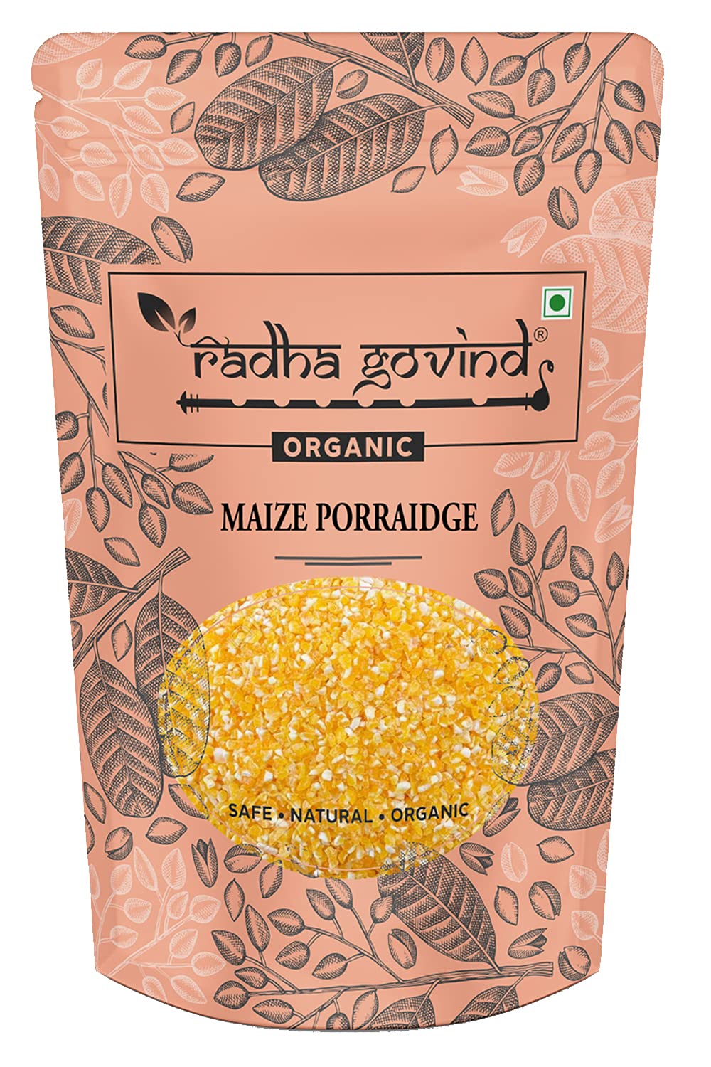 Radha Govind Organic Maize Dalia | Makke ka Dalia(500 Gram,F117_500)