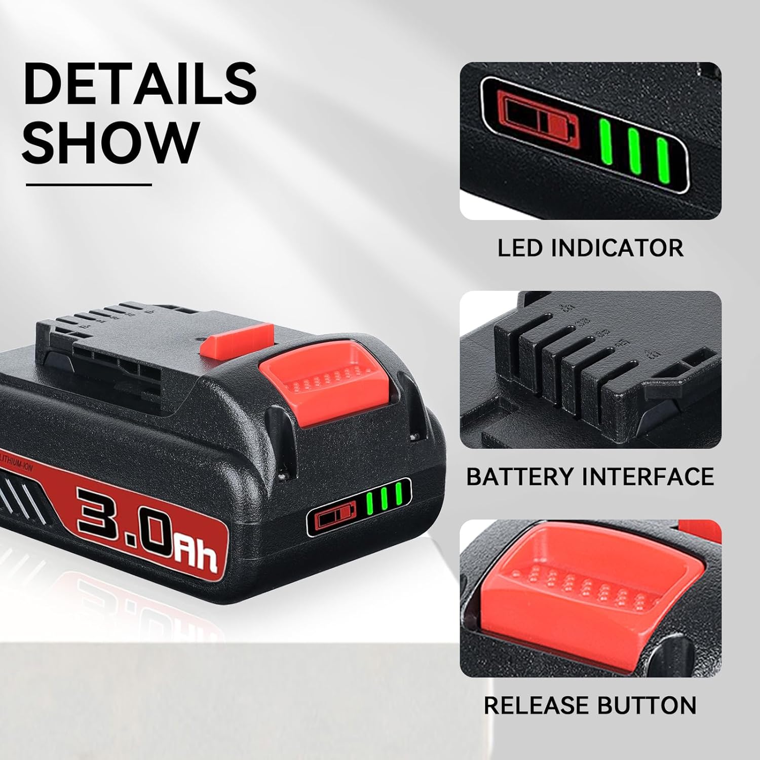Lumsing 2Pack DCB201 3.0Ah & DCB112 2A Charger Replacement for Dewalt 20V Battery DCB206 DCB207 DCB204 DCB201 Compatible with Dewalt 20V MAX Battery DCD/DCF/DCG/DCS Series Power Tools