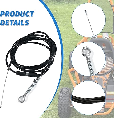 Miniatura 6 de 75 '' VM22 VM24 PZ27 Go-Kart Cable del acelerador - Extremo recto