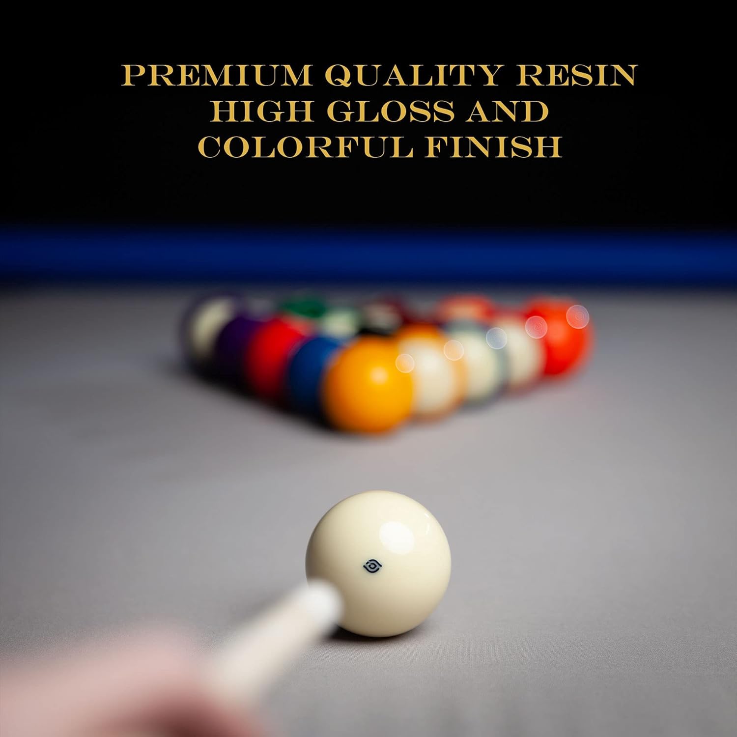 Imperium Style Pool Balls Billiard Set - Regulation Size - 17 Pc Professional Pool Set w/Cue Ball and Sleek Black and Silver Case - Play 8 Ball 9 Ball Snooker - Multi Colored 11x11” : Sports & Outdoors