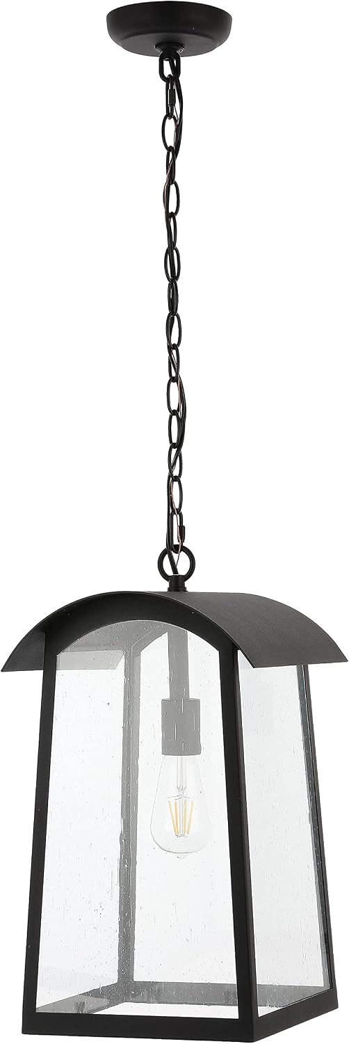 SAFAVIEH Lighting Collection Adalai Black Extendable Outdoor Pendant