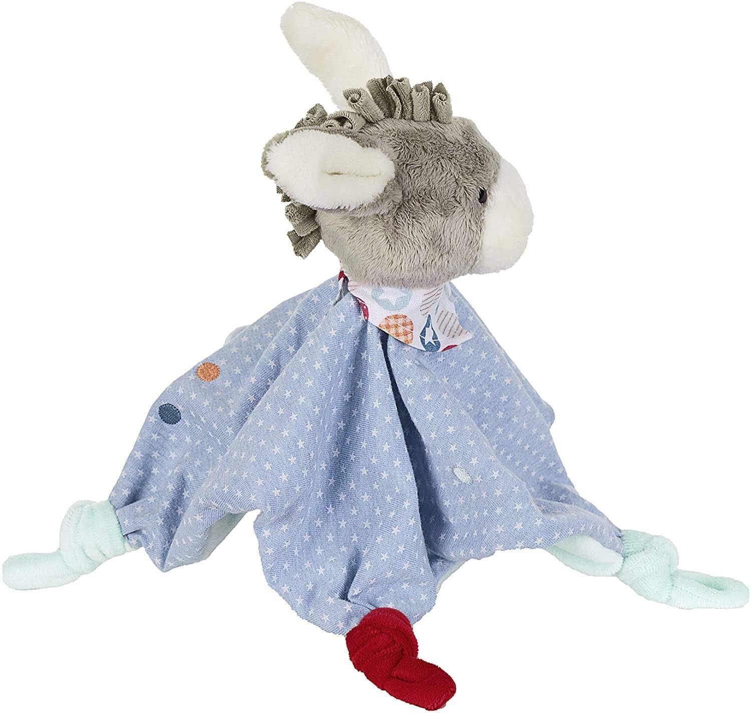 Sterntaler Kuscheltuch/Schmusetuch mit Namen Bestickt, Einschlafhilfe Schnuffeltuch Baby & Kinder personalisiert (Modell 1)