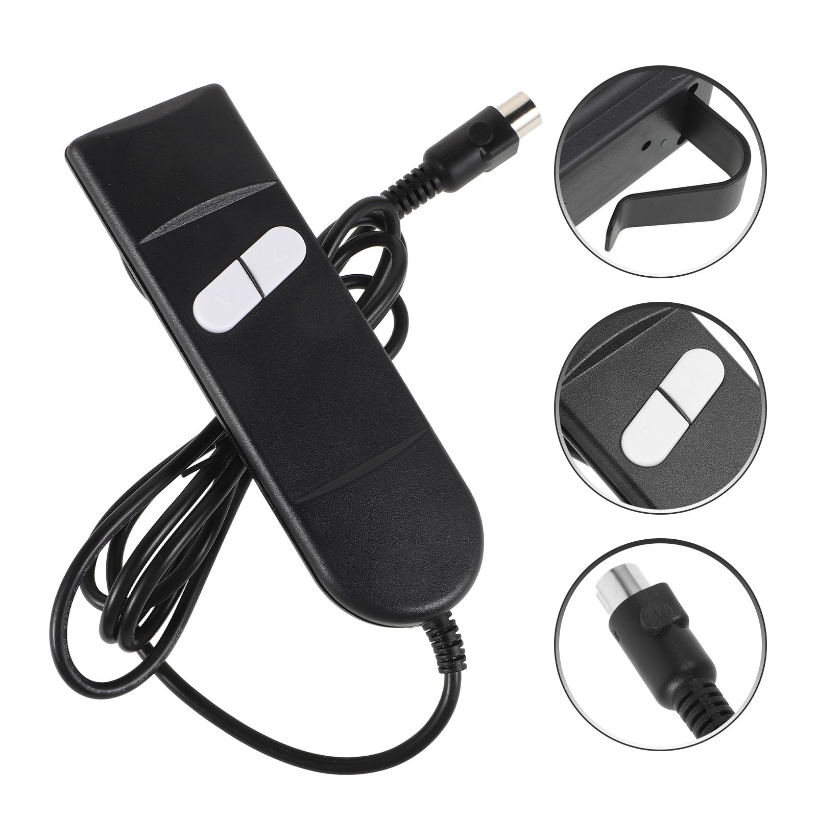 SHINEOFI Interruptor de Repuesto para Sillón Reclinable Eléctrico Controlador Manual de 2 Botones Piezas para Silla Elevadora Compatible Muebles Reclinables Uso Doméstico y Oficina