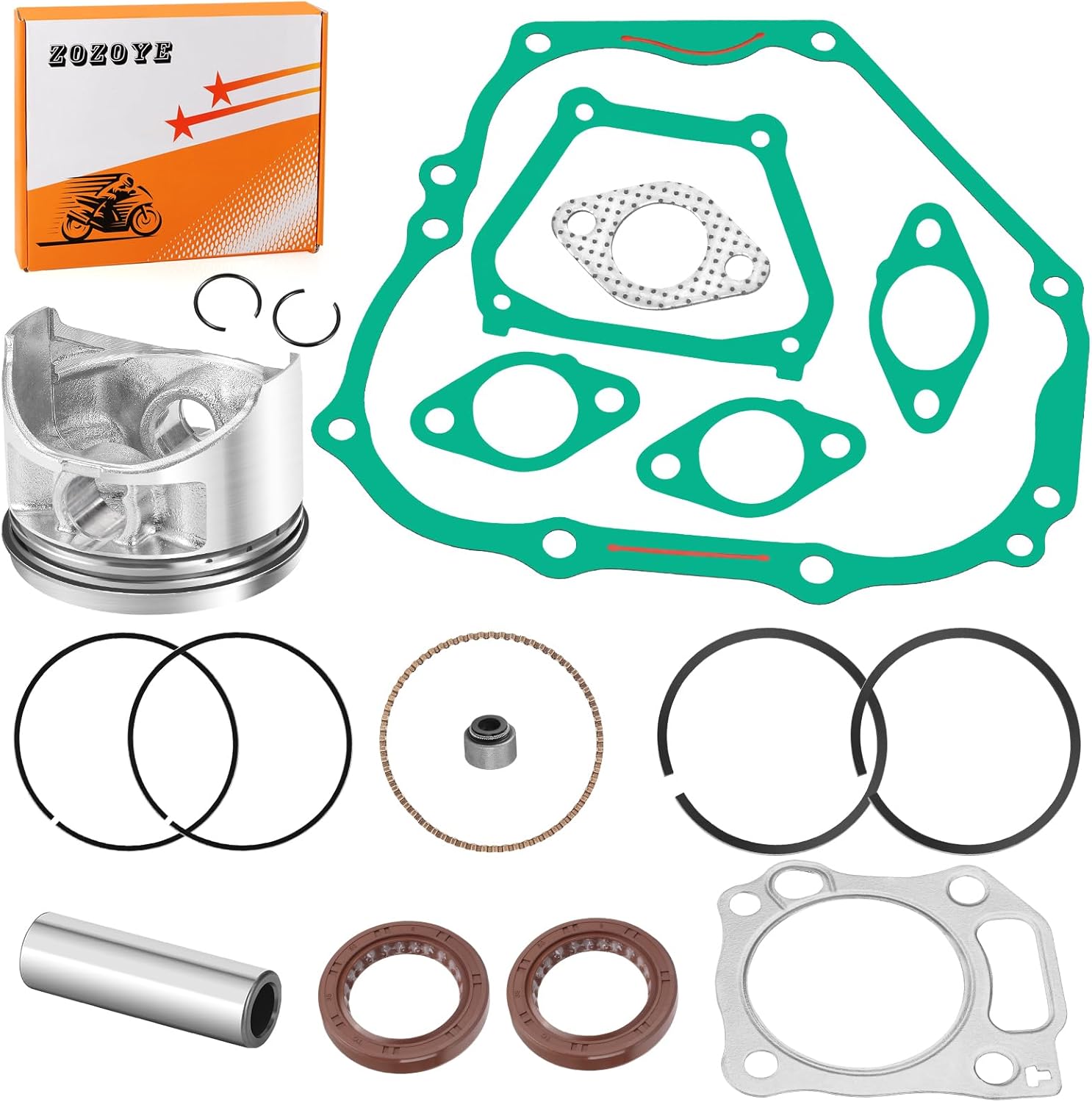 For Yamaha 4 Motor Cycle Golf Cart G21 G22 G27 G28 YTF-1 YTF-2 YDR-A 2001-2025 357cc ENGINE REBUILD KIT 0.25mm Oversize Piston & RINGS GASKETS SEALS