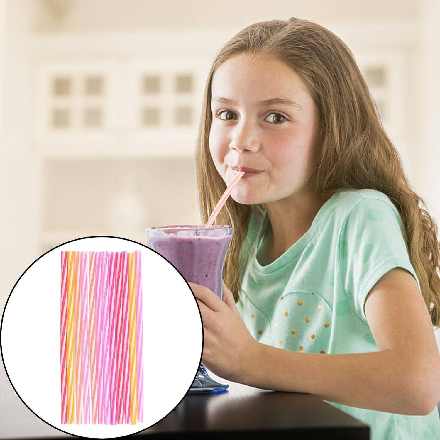 Colorful 12pcs Foldable Silicone Drinking Straws Reusable Leak-proof Beverage Straws for Household and Travel Use Random Color