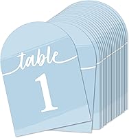 Vista 9 de Big Dot of Happiness Tarjetas de números de mesa verde salvia, tarjetas de doble cara de 5 x 7 pulgadas, tarjetas de recepción de boda, fiesta