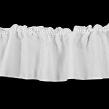 5 Yards 3.8 Inches Wide Satin Ruffle Trim Fabric Trims, Pleated Trimming Chiffon Fabric Ribbons for Sewing Making Crafts Dress Curtain Wedding Costume Pillowcase Supply White
