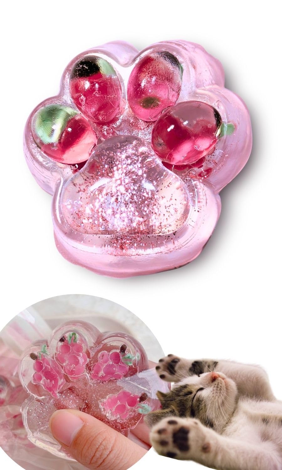 Amazon.co.jp: Edges42 スクイーズ 肉球 肉球スクイーズ 猫 おもちゃ