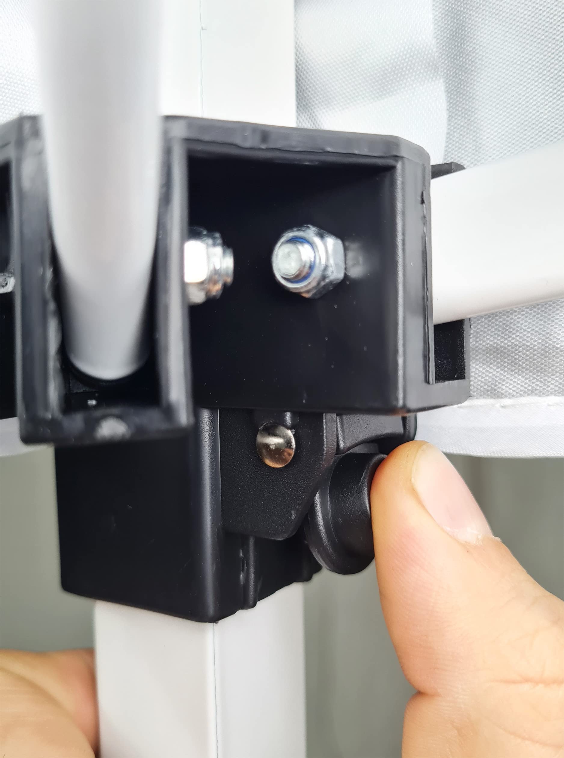 Gazebo Pieghevole Impermeabile 3x3 in Acciaio con 3 Pareti Laterali, Poliestere 160 gr/mq