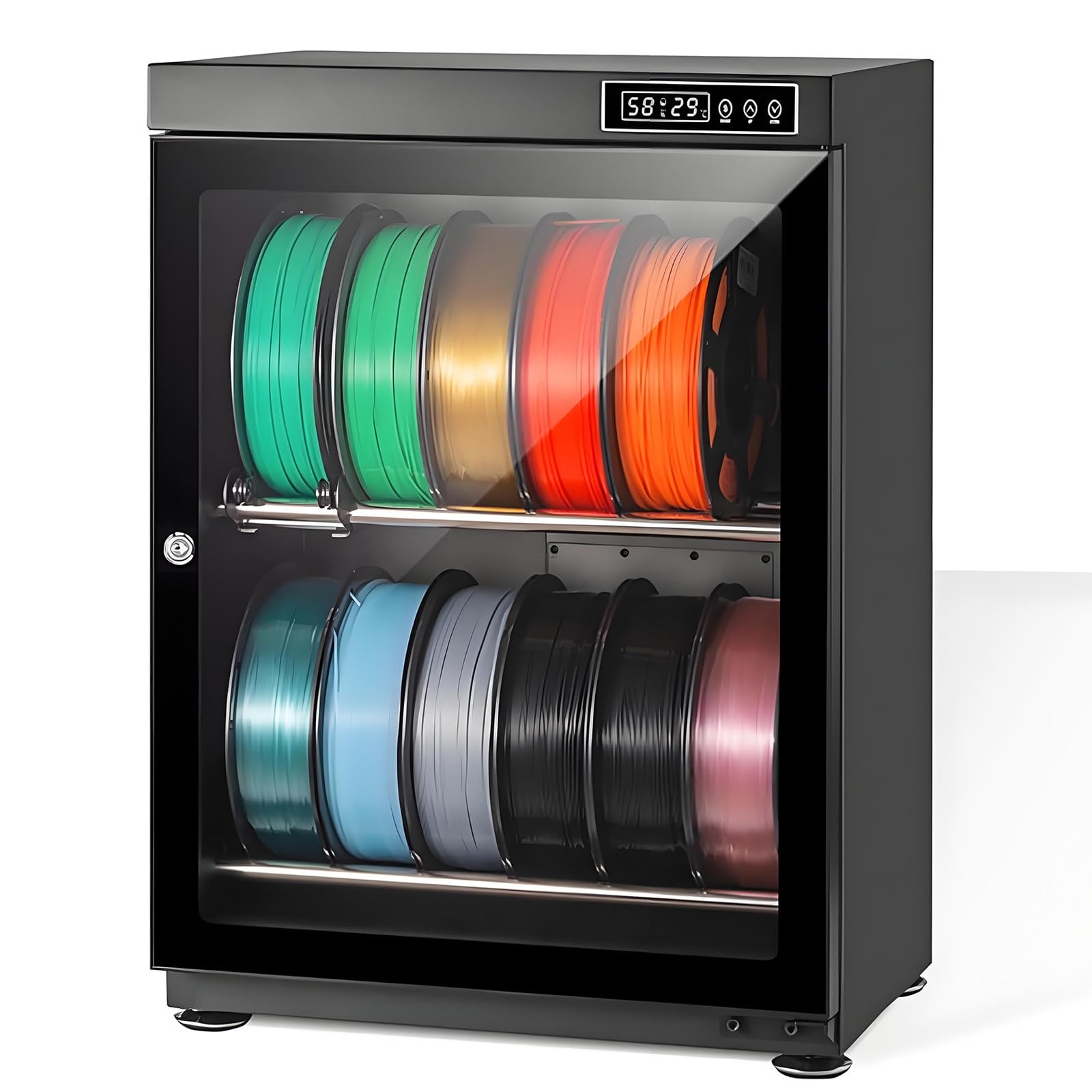 3D Druck Zubehör Filament Trockenschrank,Luftdichte Entfeuchtungs Lagerbox,Großvolumige Aufbewahrung Für Langzeitkonservierung Von Druckmaterialien TwoTier