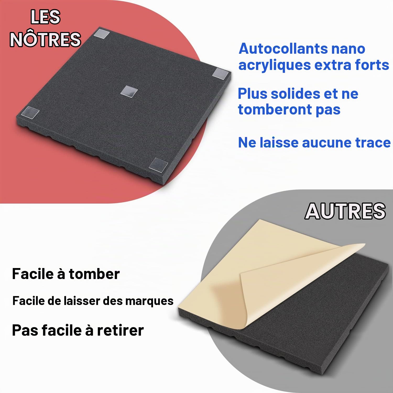 Lot de 12 panneaux d’insonorisation en mousse en forme de brique pour murs, chambre, studio, podcast, traitement acoustique, 30,5 x 30,5 x 2,5 cm