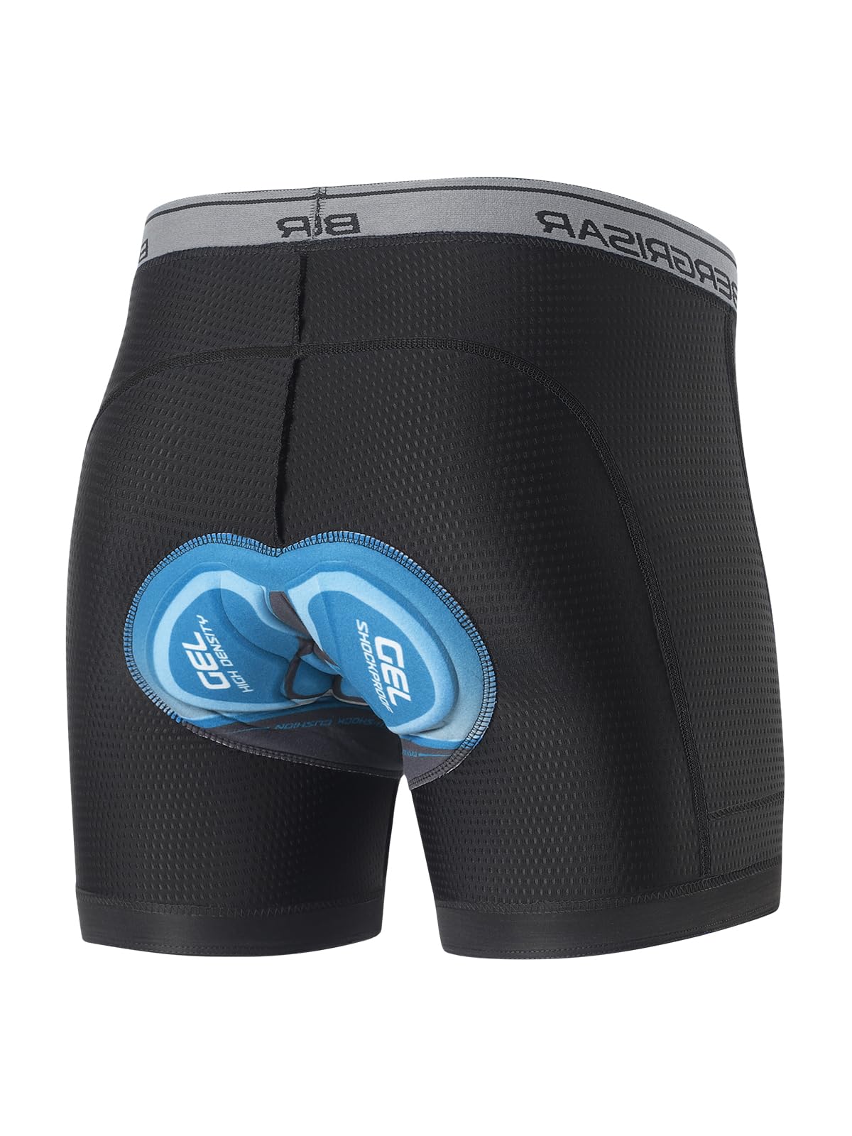 BERGRISAR Short de cyclisme rembourré respirant pour homme