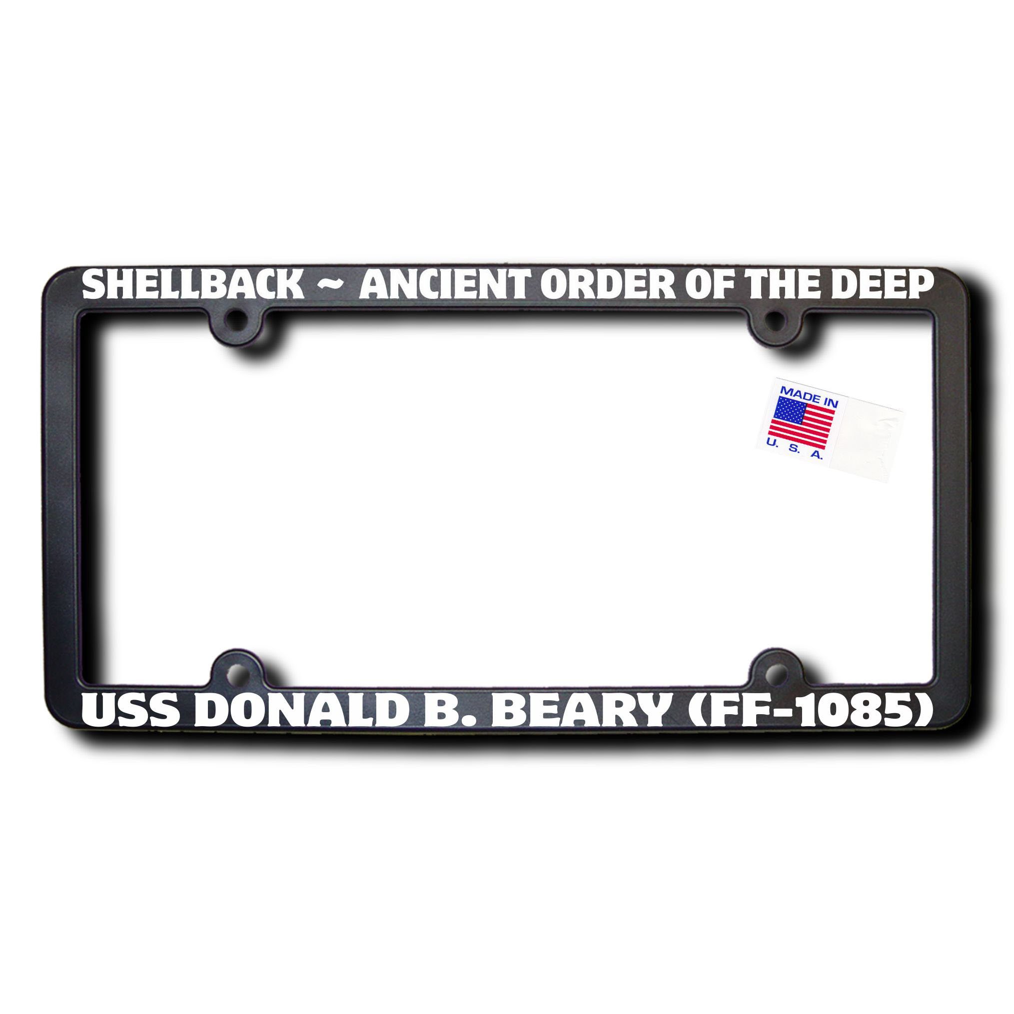 Shellback USS Donald B. Beary (FF-1085) License Frame
