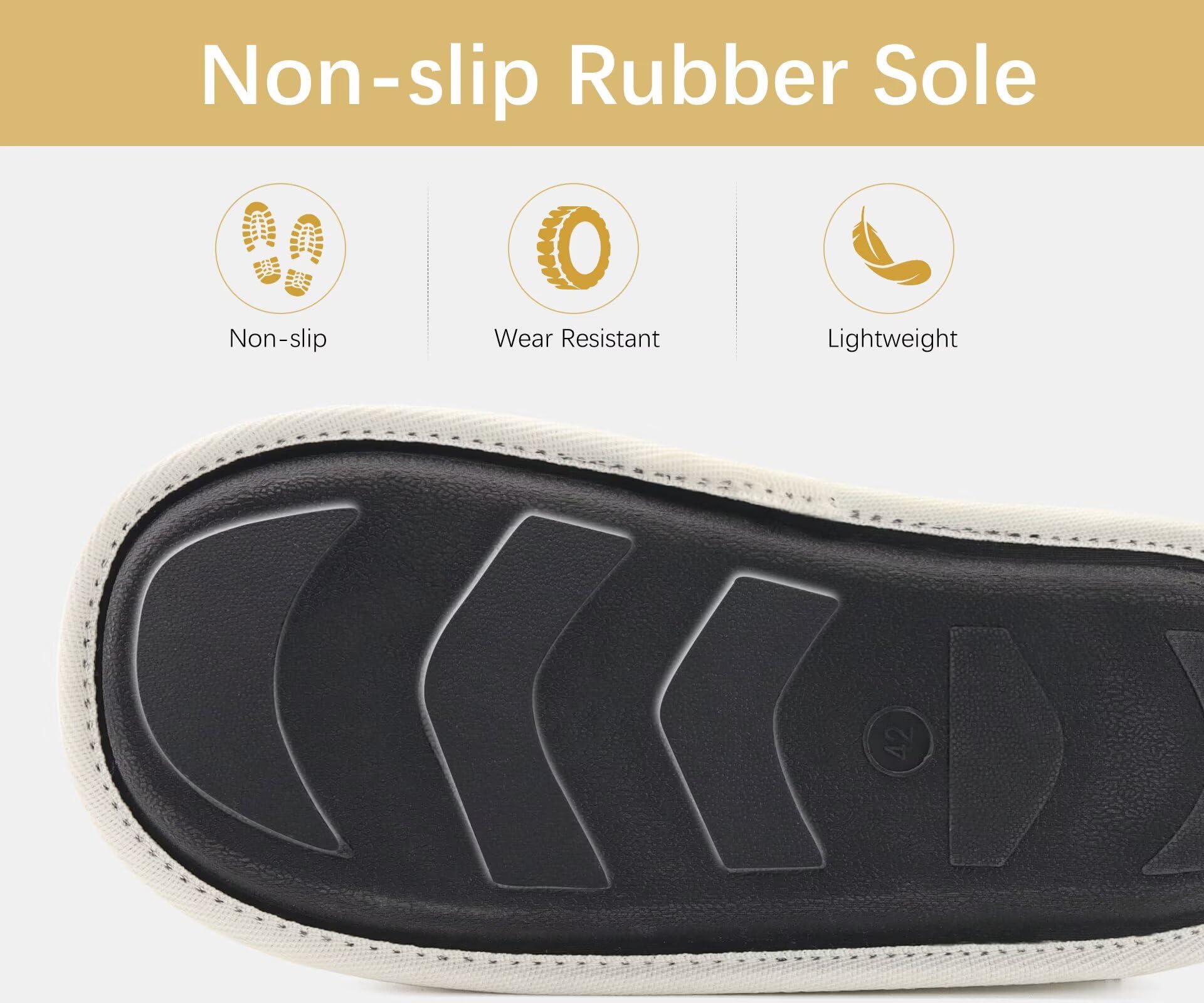 ONCAI Pantofole da Uomo Invernali, Comoda Memory Foam Calde Scarpe da Casa in Lana Con Suola Antiscivolo Taglia 40-49 EU