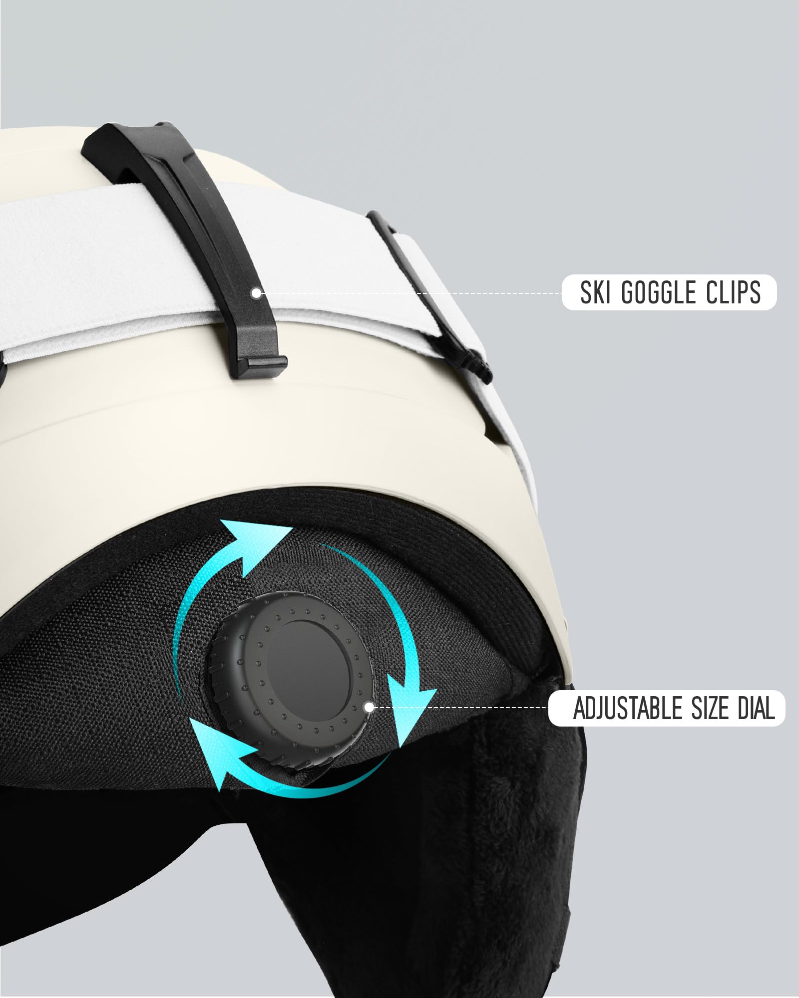 Kask narciarski z zestawem gogli ochronnych, regulowany kask sportowy Vent z goglami ochronnymi, odpowiedni do sportów na śniegu, snowboardzie, nartach i nartach, wiatroszczelny, odpowiedni dla