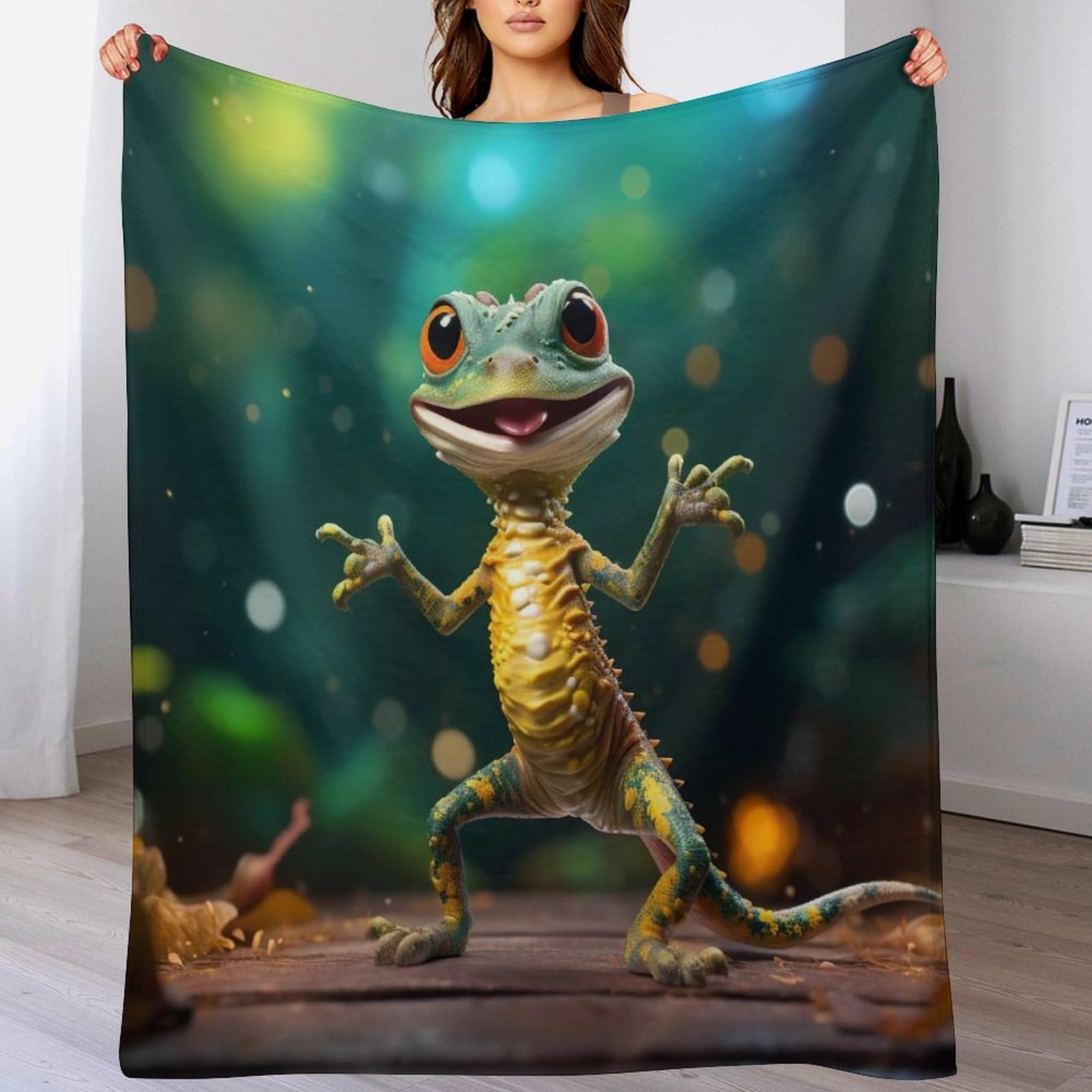 Manta de franela cálida para sofá y cama colcha suave gris de 100 x 130 cm