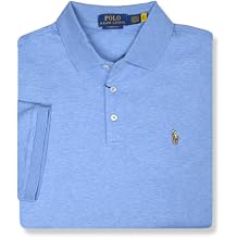 Polo Ralph Lauren Short Sleeve Solid Classic Fit Soft Touch - Custom Slim Blue 2XL