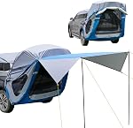 JOYTUTUS SUV Tailgate Tent with Big Awning Shade, Car Roof Canopy, Water Resistant SUV Camping Tent, Outdoor Travel Preferred, Universal Fit Most SUV