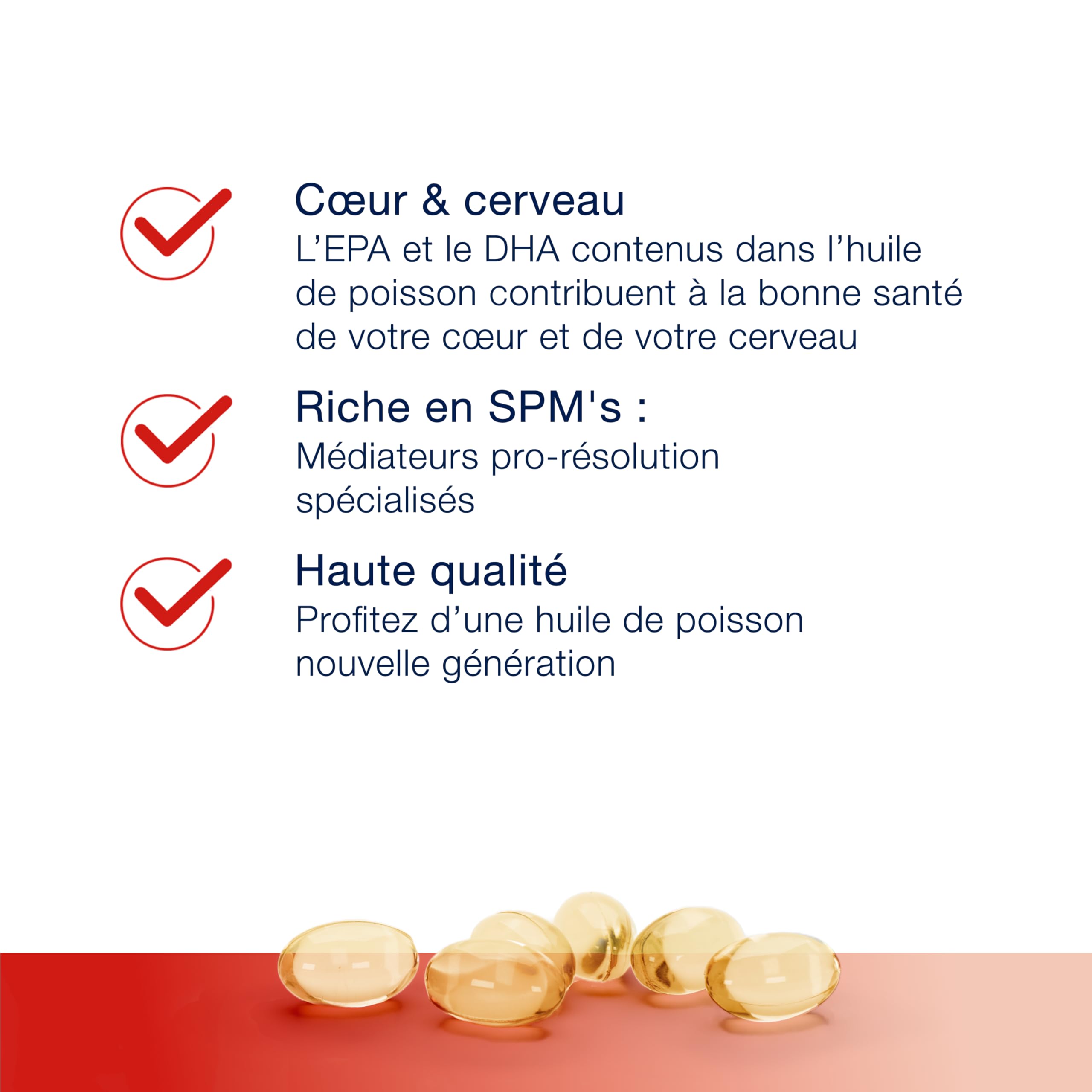Metagenics MetaActive Résolution, Oméga-3 EPA/DHA SPM, 60 Gélules | Huile de poisson riche en EPA et DHA. Les oméga-3 EPA et DHA contribuent à une fonction cardiaque normale.