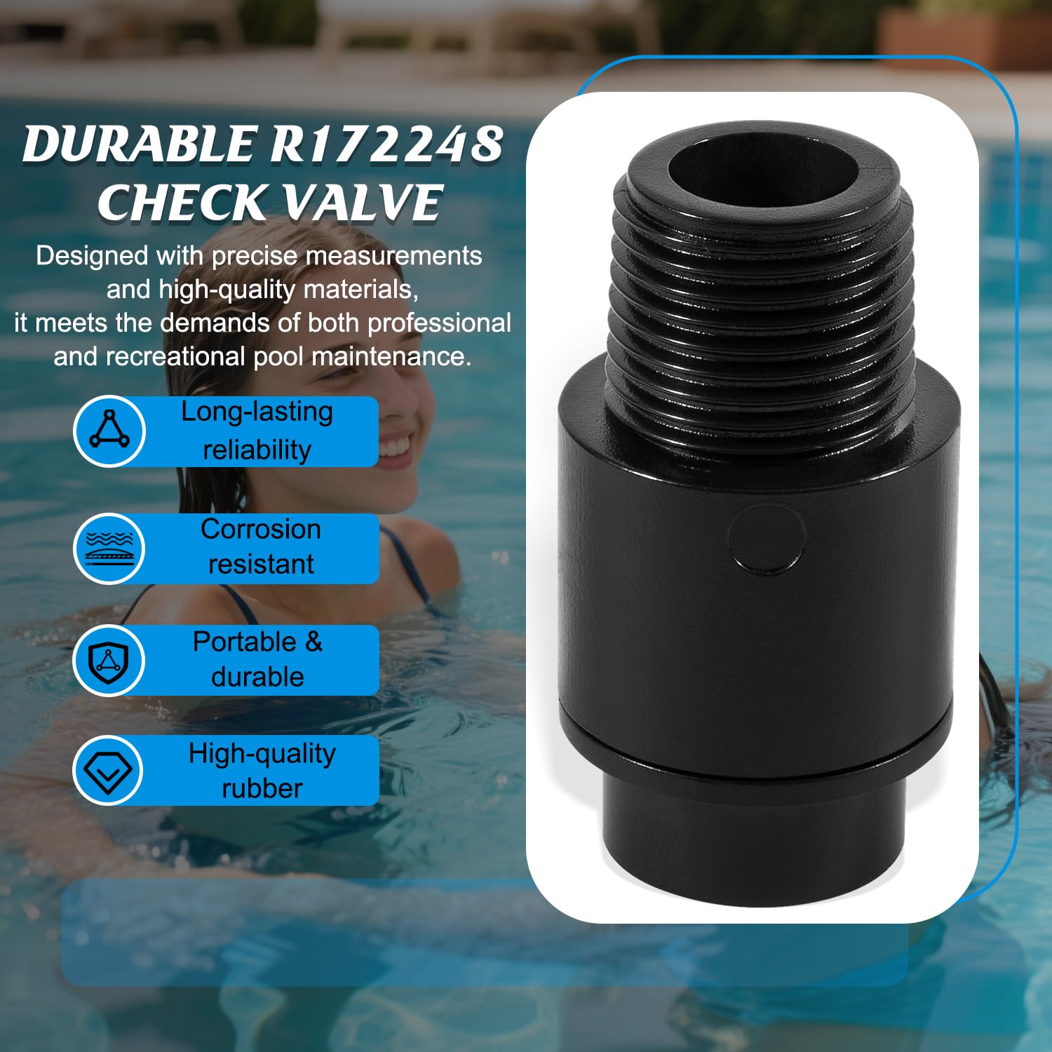 Amazon.com: Zymurgoes R172248 Check Valve Compatible with Pentair