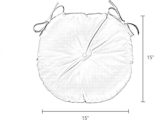 Miniatura 5 de South Pine Porch Cojín redondo para silla bistró de 15 pulgadas, para exteriores, juego de 2, hojas de palmera multicolor