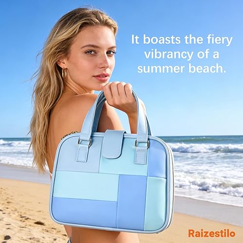 Miniatura 6 de Funda para la Biblia para mujer, funda de retazos para la Biblia, bolsa de iglesia de gran capacidad con cremallera, funda de transporte impermeable