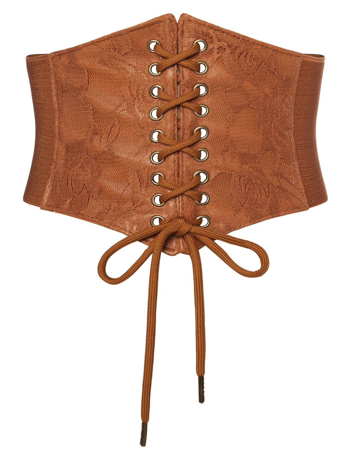 SCARLET DARKNESS Corset Belts for Women Lace-up Tied Waspie Waist Belt Renaissance Corset