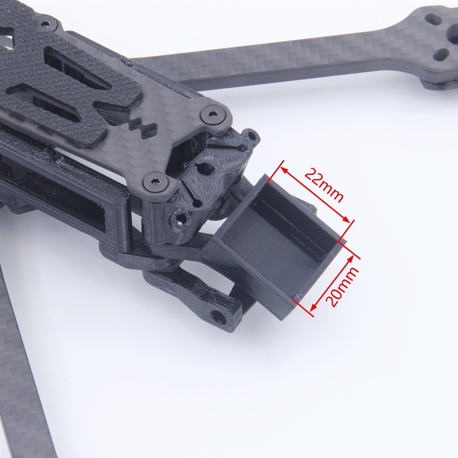 IWBR Mark5 MK5 DC DeadCat Struttura FPV Kit Telaio 5 pollici In Fibra di Carbonio for O3 Aria Unità Vista RC Quadcopter Racing Drone parti fai da te (Size : D digital black)