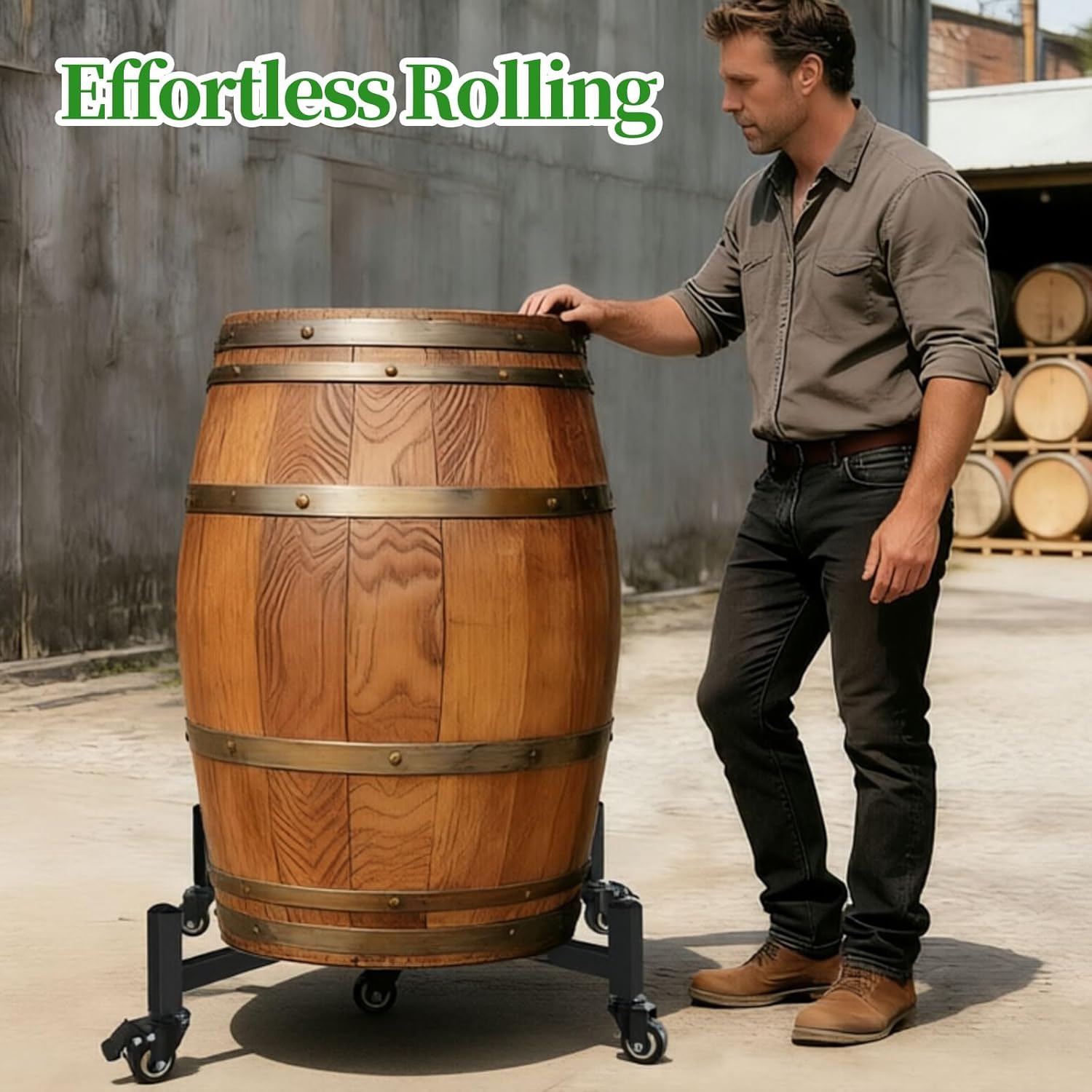 Plant Caddy with Wheels, Adjustable 22" to 30" Plant Stand Indoor Outdoor Heavy Duty 300LB Rolling Plant Dolly with 360° Lockable Casters for Indoor & Outdoor Large Planters