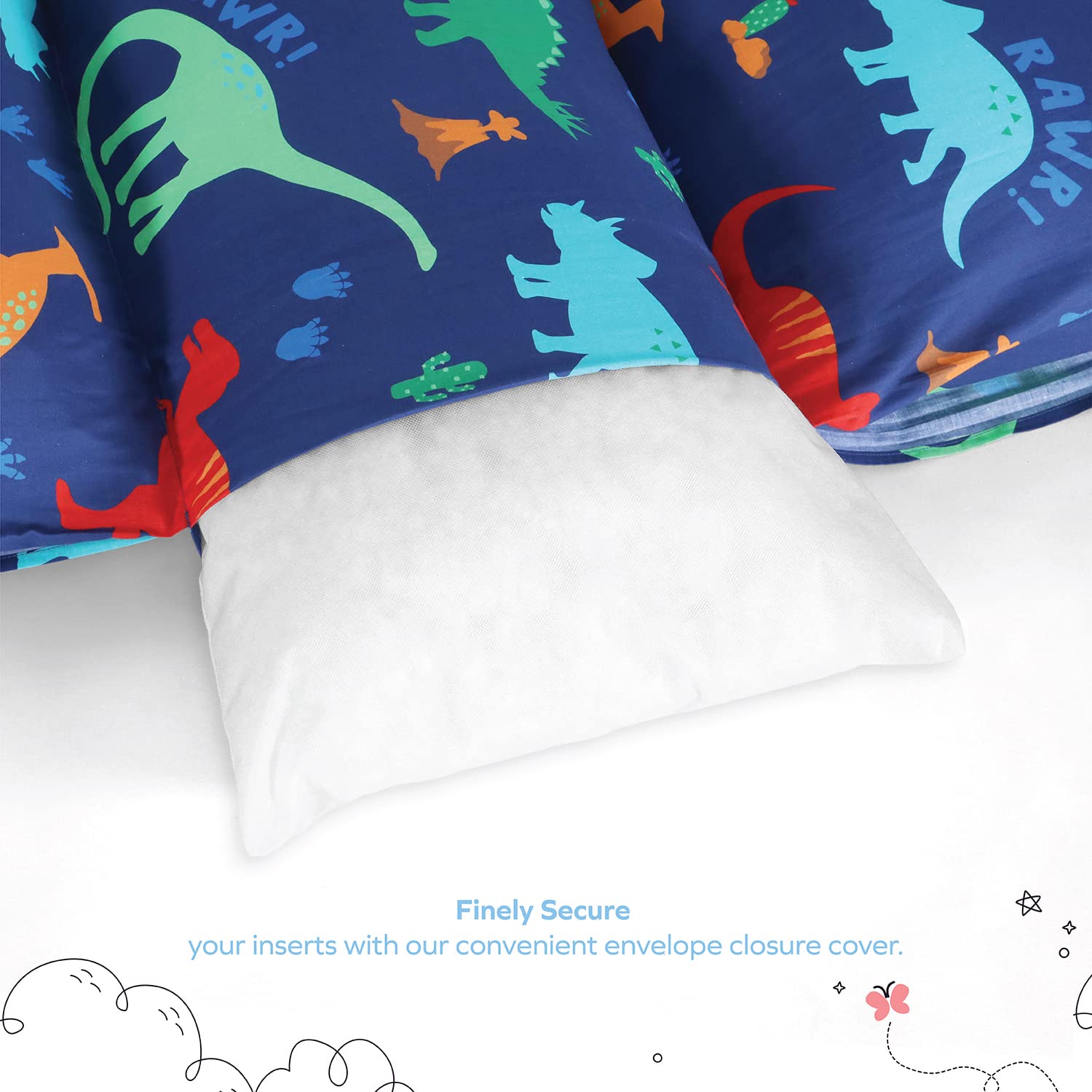 Dinosaur Lounger Cover, Lounger Cover Blue, Lounger Cover Boy, Breathable & Dinosaur Lounger Cover for Newborn Lounger Pillow Case for Babies Snug  Fitted Removable Slipcover Babynest Cover for Boys \u0026 Girls Lovey Super Soft