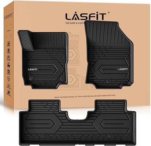 Miniatura 1 de LASFIT Alfombrillas aptas para Chevrolet EquinoxGMC Terrain Denali 2018-2024, protección para todo tipo de clima, forro de automóvil de elastómero