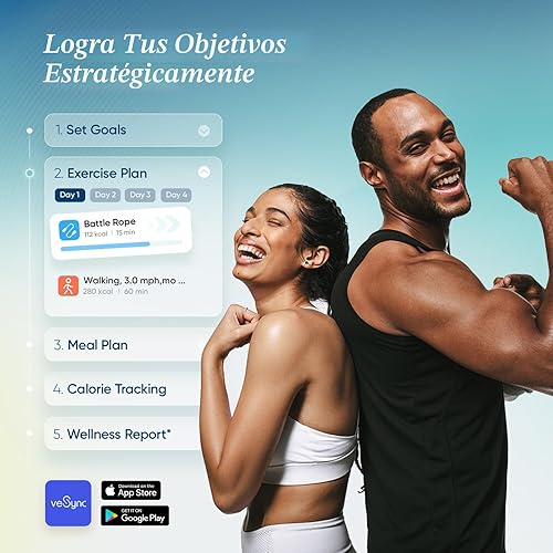 Miniatura 5 de Etekcity - Báscula inteligente mejorada para peso corporal, apta para FSA y HSA, báscula digital de baño con IMC, grasa corporal, masa muscular, 13