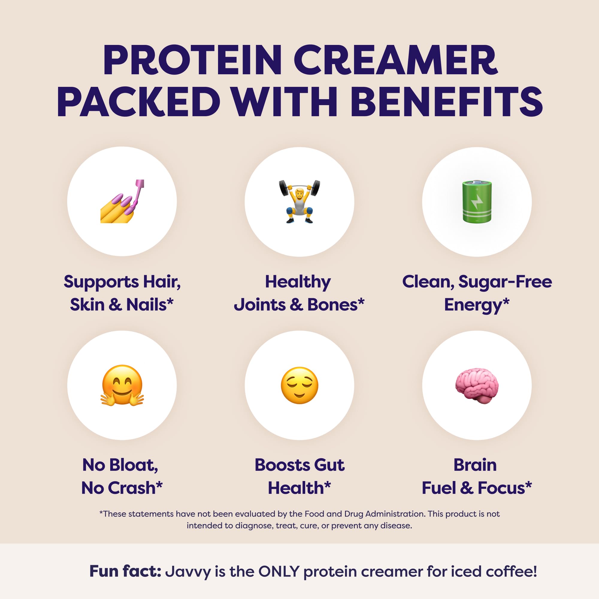 White Chocolate Mocha Protein Coffee Creamer - Grass Fed Pasture Raised Collagen - Hair Skin Nail Support Boosting — view 4