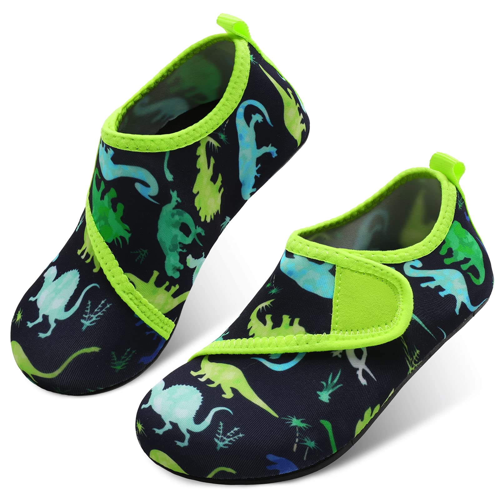 JOINFREE Kids Boys and Girls Slip-on Quick Dry Water Shoes for Toddler Dinosaur 9.5-10 Toddler