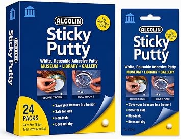 Alcolin Sticky Putty Museum, 24 Pack - Wont Dry Out