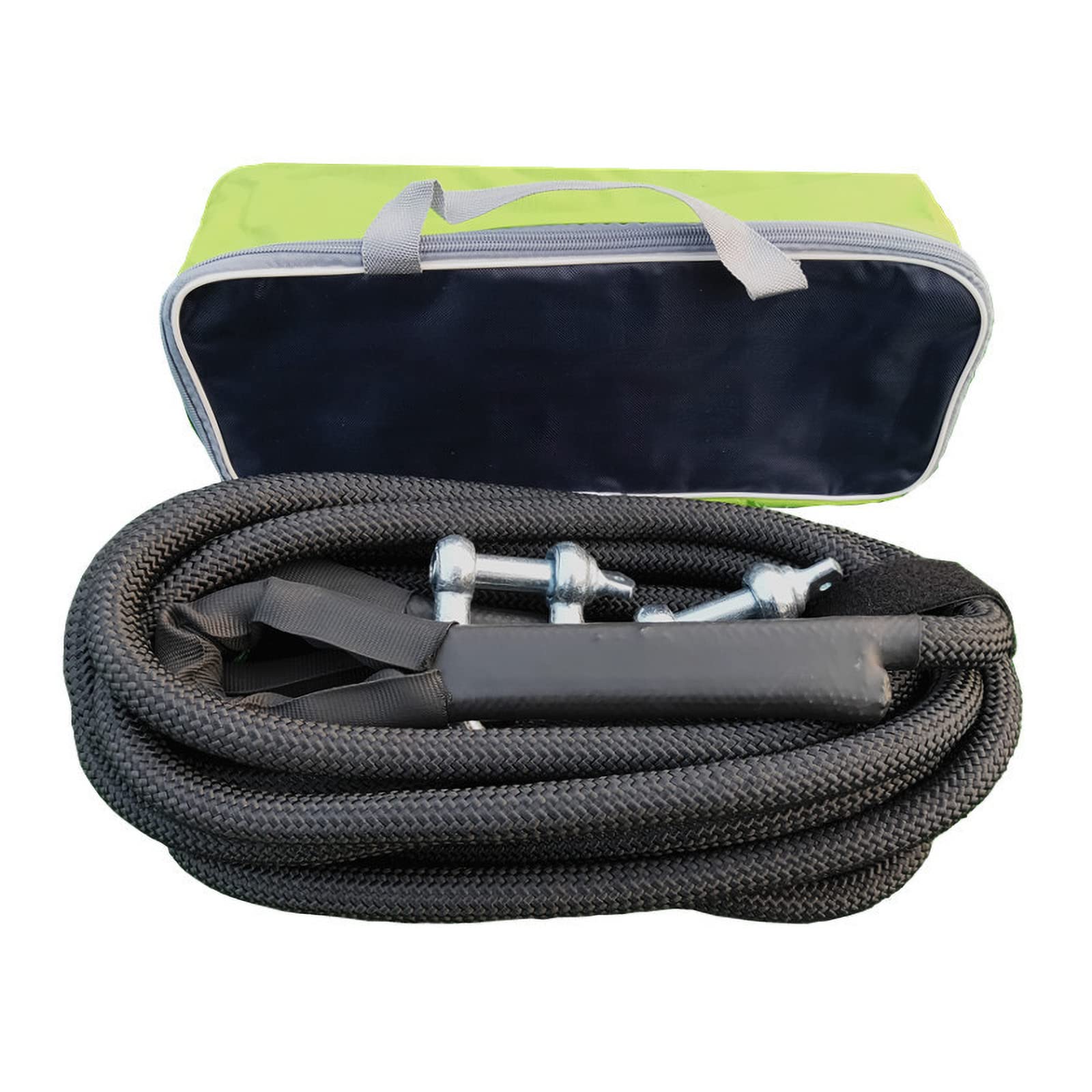 Corde de Remorquage, Ceinture de Remorquasangle de Remorquadeure Ceinture de Remorquarobuste 4X4 Avec 2 Crochets de Sécurité Pour Équipement de Sauvetade Remorque de Camdeure/5T/8M