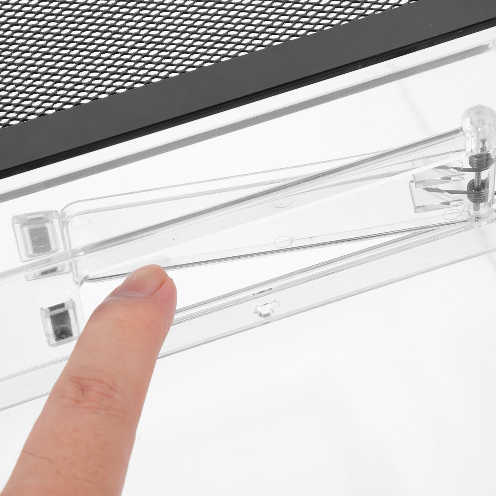 VICASKY Boîte à Reptiles Transparente Ventilation Stable Fermeture Magnétique Coulissante Taille Moyenne Adaptée pour Tortues Lézards et Mygales Incubateur D’Alimentation Pratique