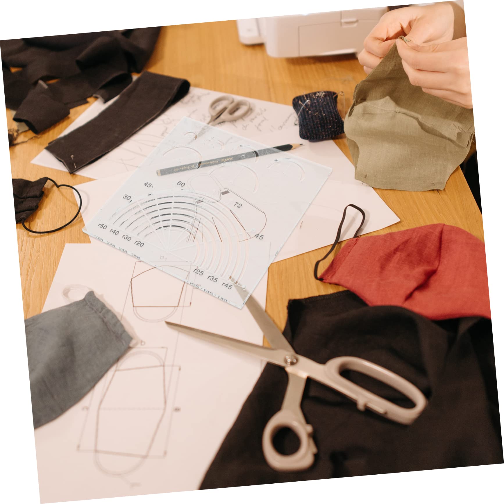 4pezzi Per Quilting Acrilico Design Righello Per Patchwork Template Per e Artigianali Per Misurazioni e Tagli Precisi